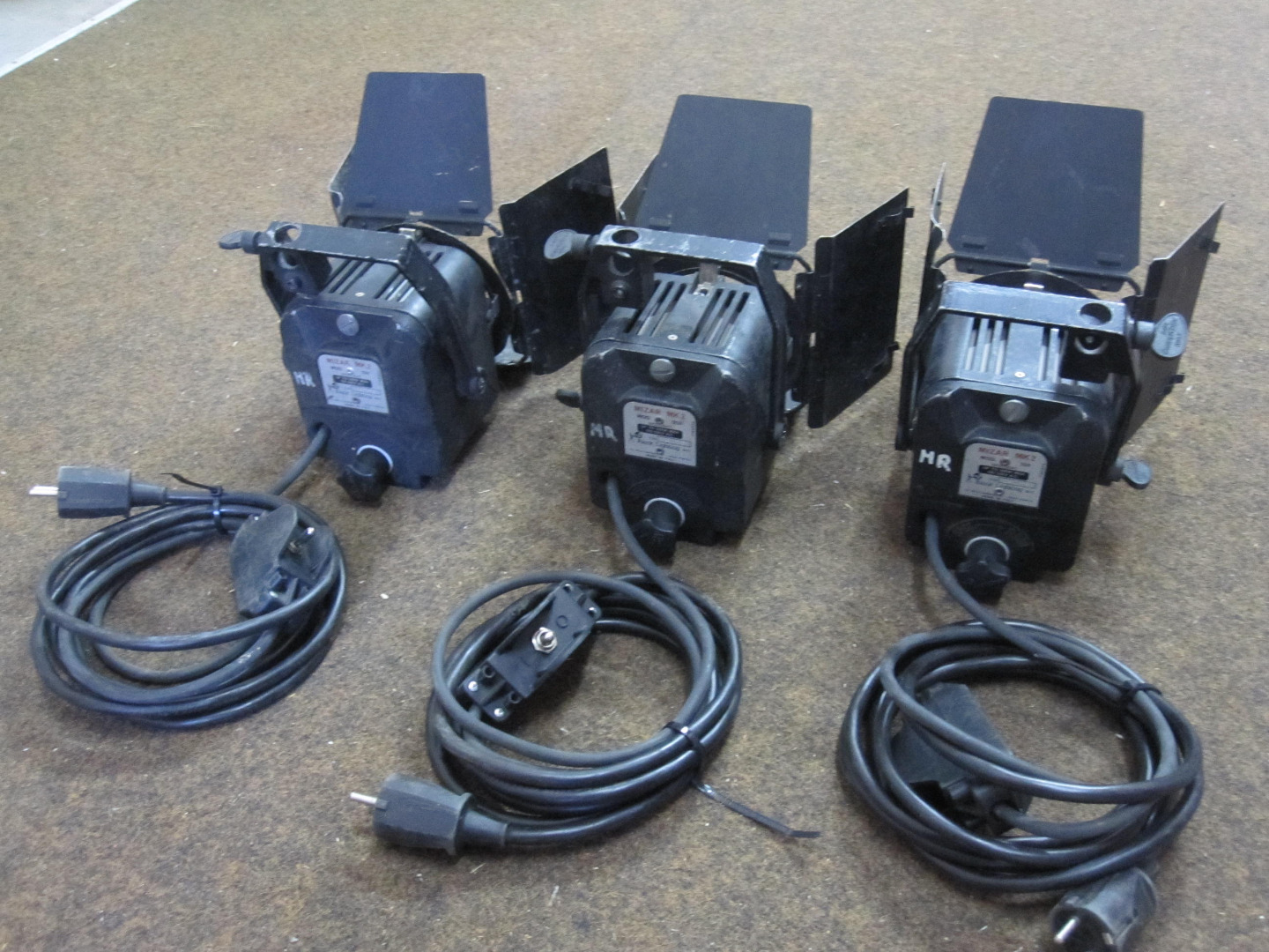 3 x Mizar MK 2 Rank Strand Scheinwerfer Fresnel Stufenlinse 300 500 W ...