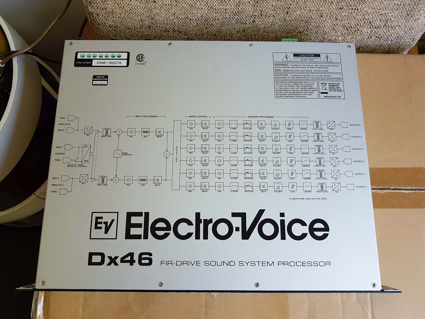 Electro-Voice EV Dx46 (Dynacord DSP600) FIR Drive Sound Processor | 749 ...