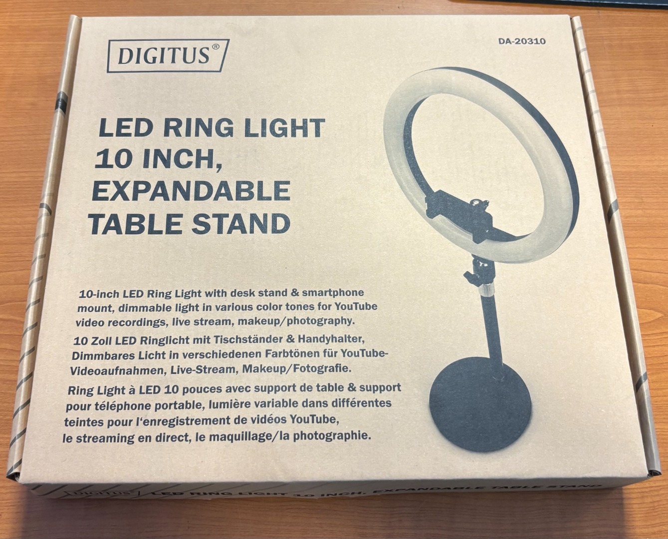 Digitus LED Ring Light 10 Inch Expandable Table Stand | 20 EUR ...
