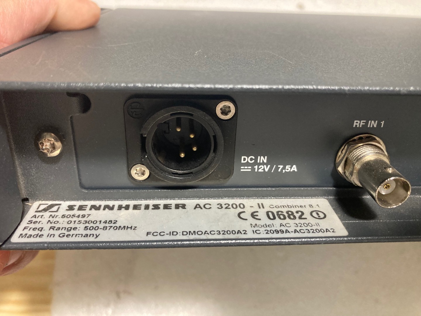 Sennheiser AC3200-II IN EAR combiner 