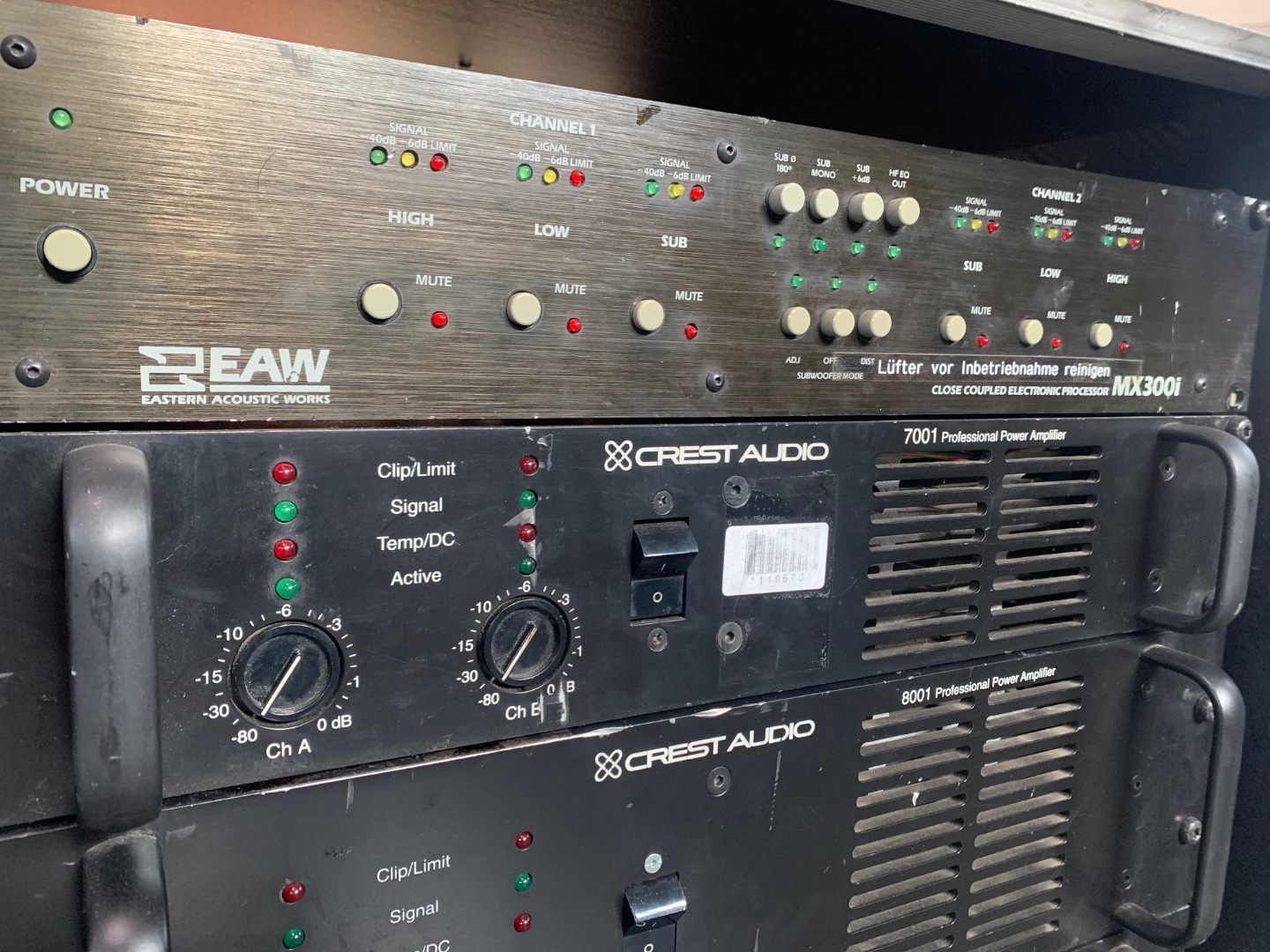EAW KF650 + SB850 + EAW Controller + Crest Amping EAW KF650 // SB850