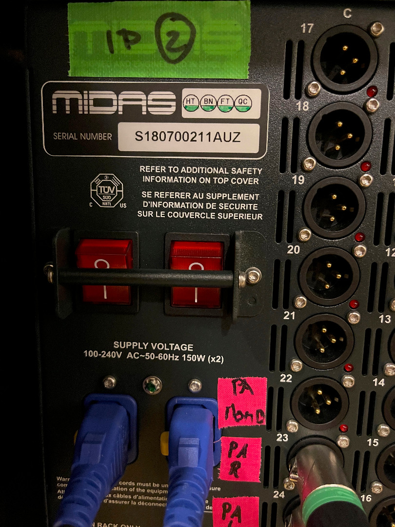 Midas MIDAS DL231 audiosystem/inputsplitter/stagebox (ID2) 3999 EUR