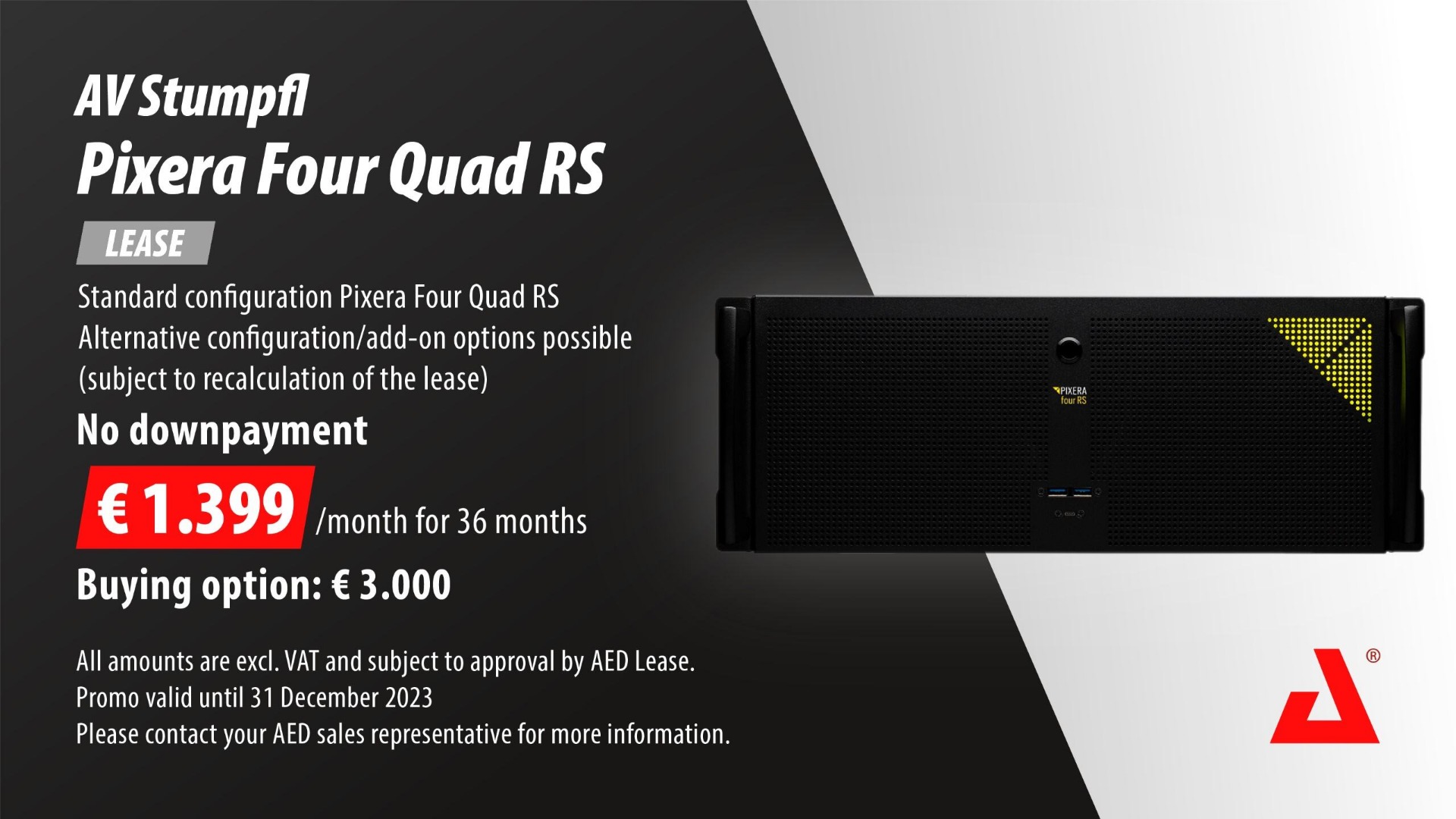 AV Stumpfl Pixera Four Quad RS | 1399 EUR - Gebrauchte ...